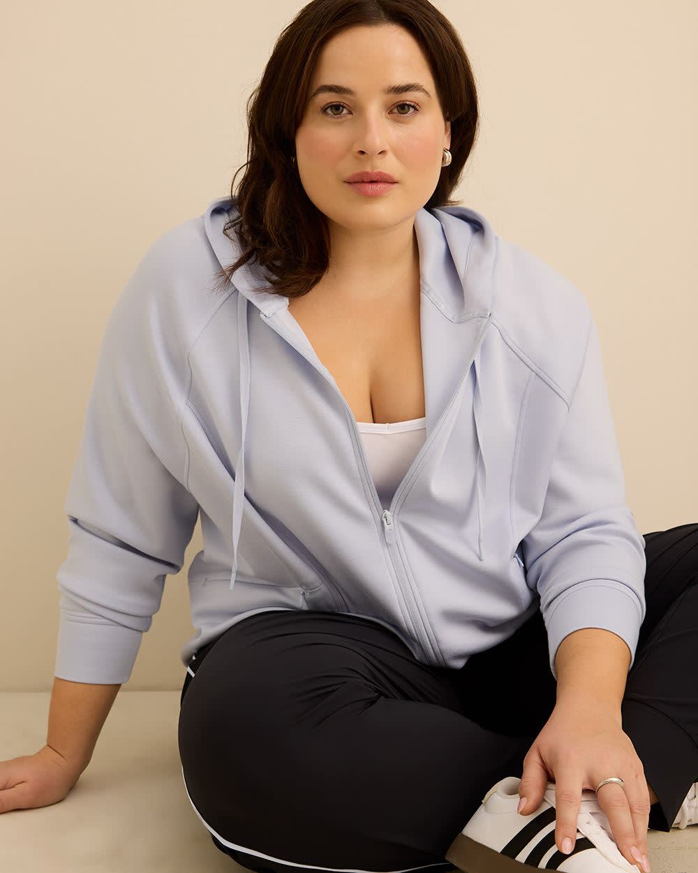 Veste légère à capuche et fermeture éclair, tissu responsable - Active Zone