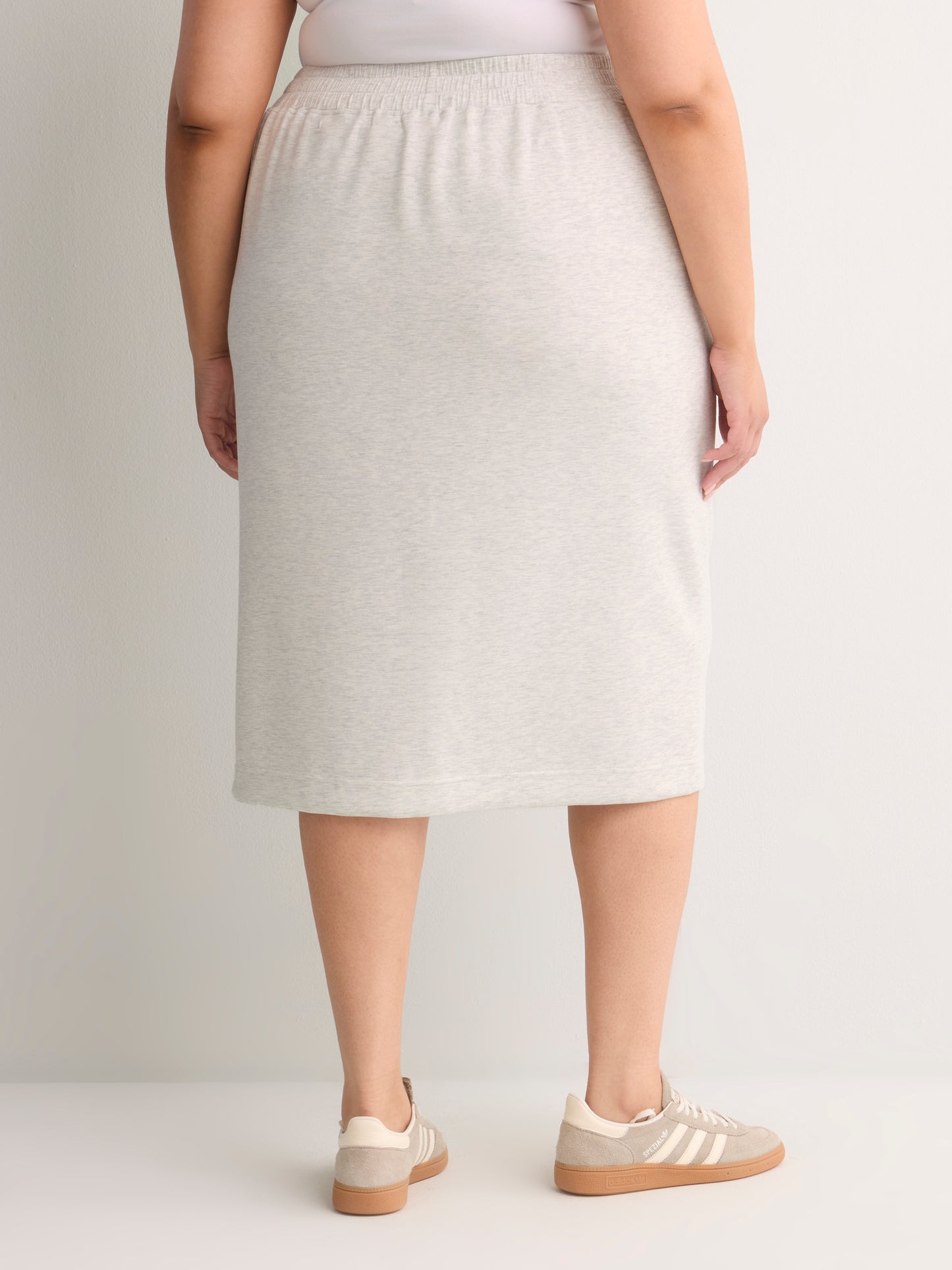 Heather Grey Pull-On Long Skirt - Active Zone