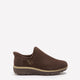 Wide Width, Relaxed-Fit Low-Heel Suede Bootie - Skechers