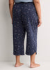 Printed Straight-Leg Capri Pyjama Pant - ti Voglio