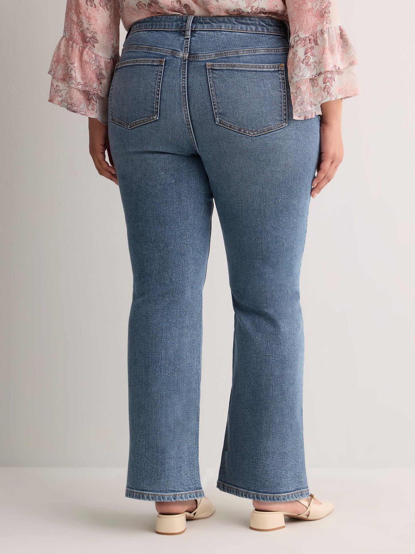 Classic-Fit High-Rise Bootcut Denim Pant - d/C jeans