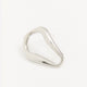 Silver Large-Shape Brooch