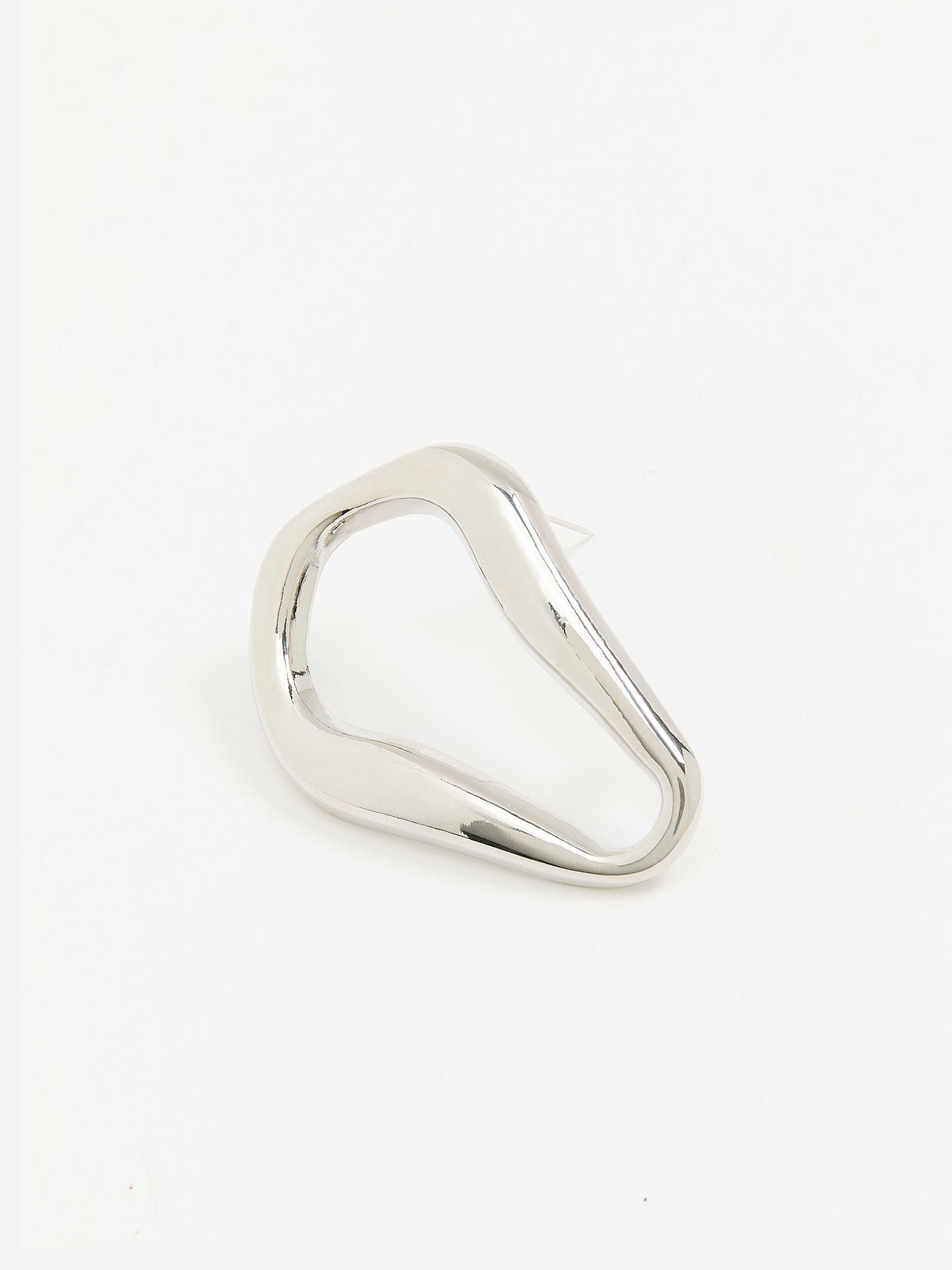 Silver Large-Shape Brooch