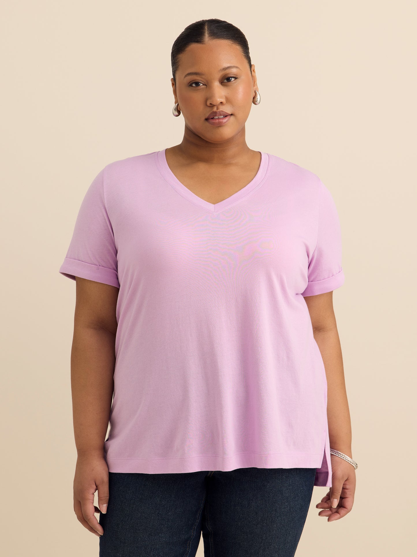 Responsible, Boyfriend-Fit Tee with Slits