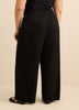 Black Rib Mid-Flared Pyjama Pant - ti Voglio