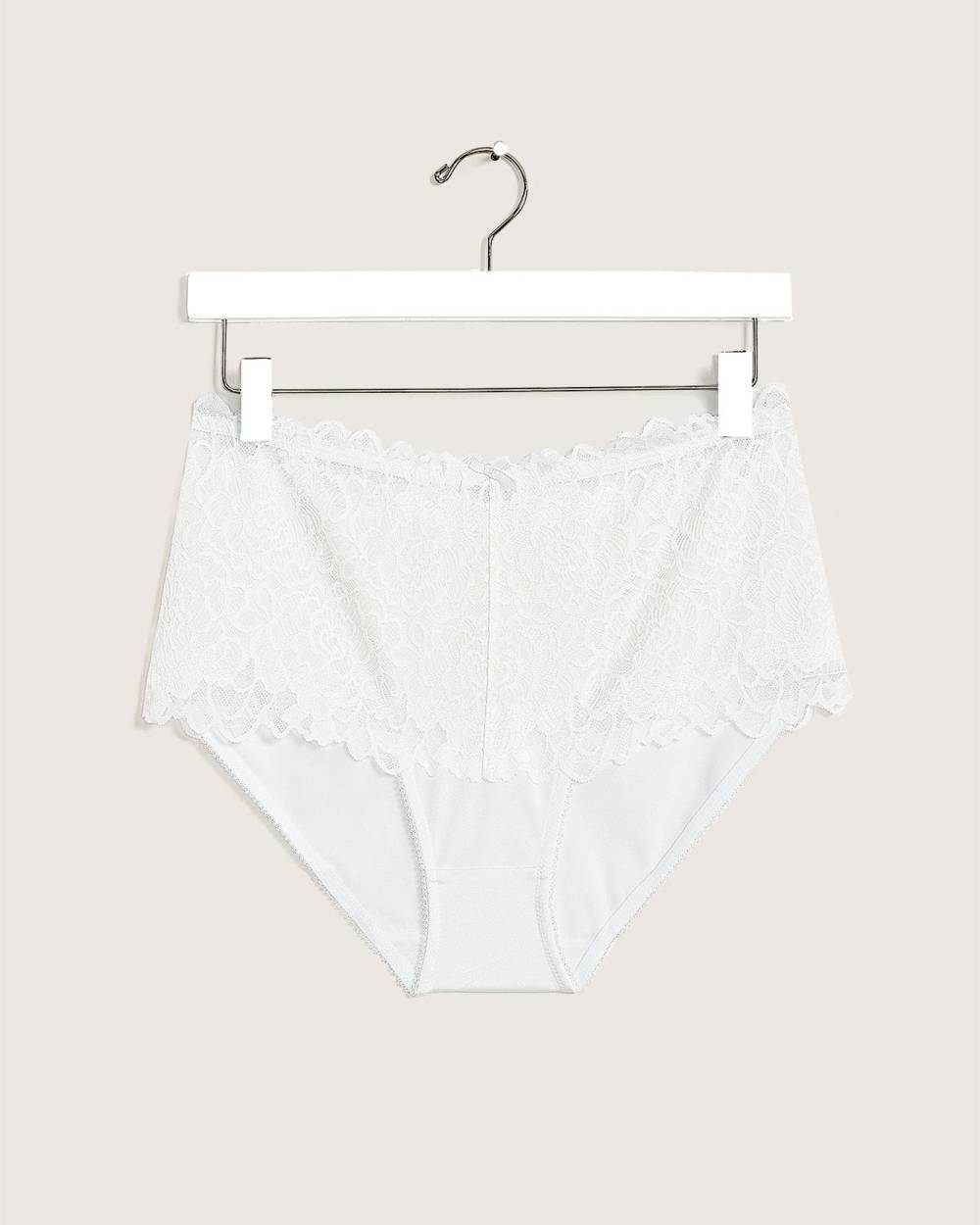 Culotte classique avec taille en dentelle - Déesse Collection