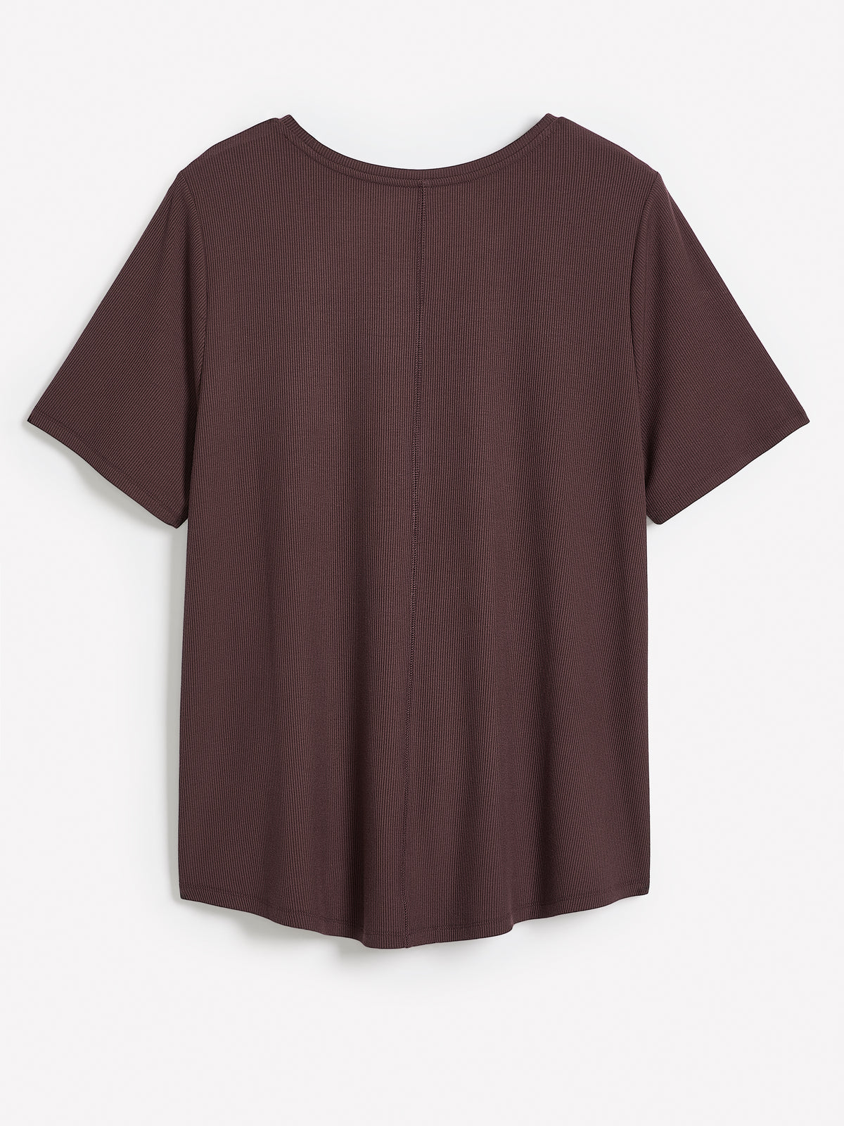 T-shirt côtelé à col rond, coupe moderne, tissu responsable - PENN. Essentials
