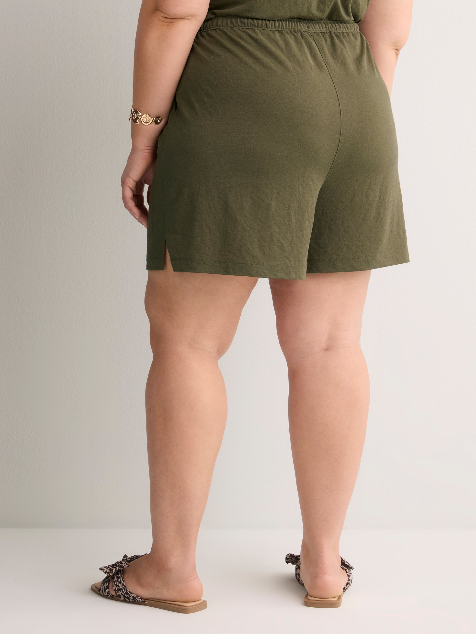 Stretch Knit Pull-On Short