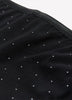 Black Dotted Cotton Boyshort with Shiny Waistband - ti Voglio
