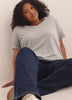 Boyfriend-Fit V-Neck T-Shirt - PENN. Essentials