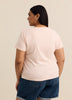 T-shirt à col rond rose avec logo ailé fleuri - Levi's