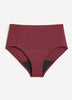Dark Cherry High-Rise No-Show Super Leakproof Period Panties - Knix