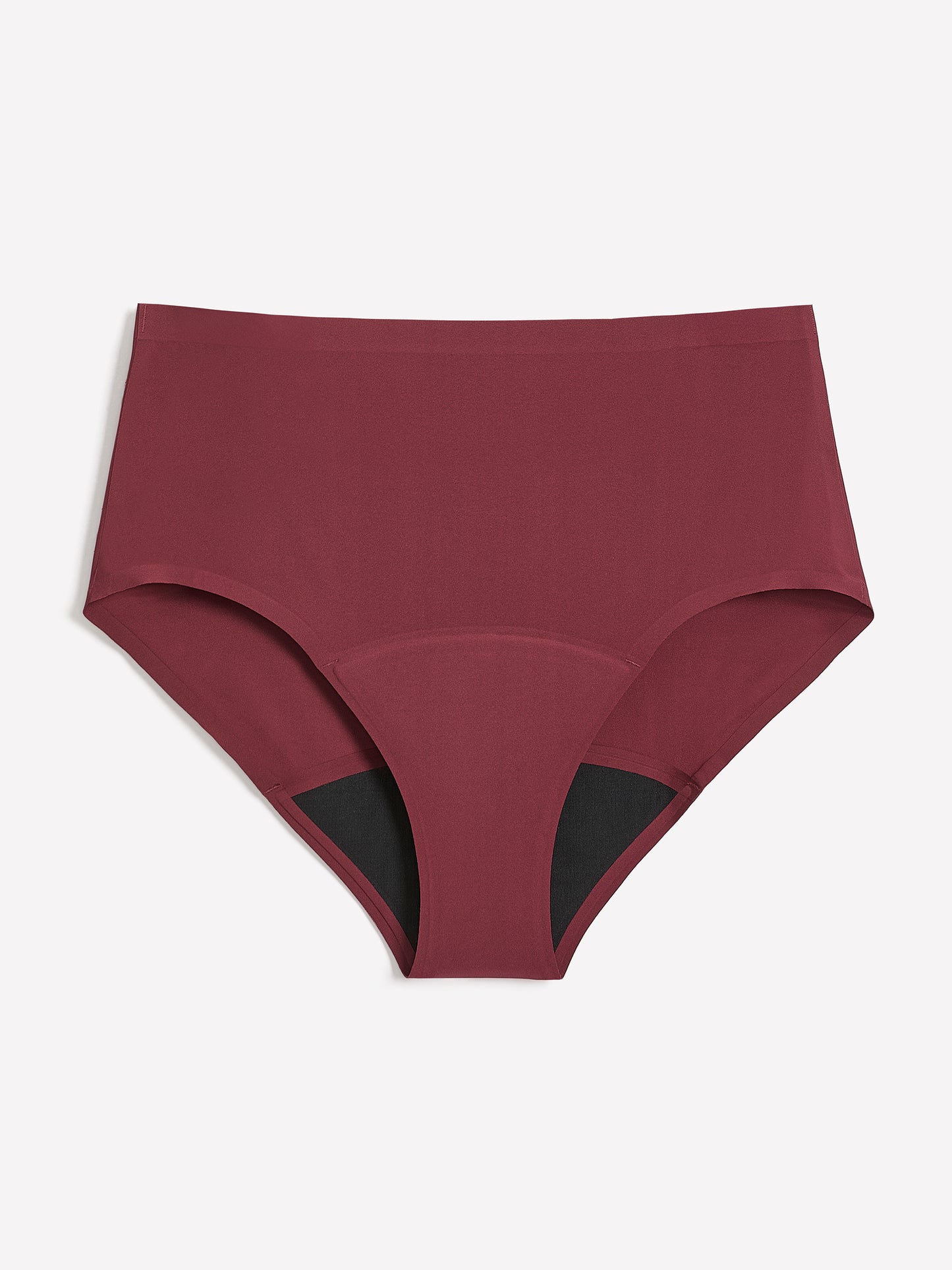 Dark Cherry High-Rise No-Show Super Leakproof Period Panties - Knix