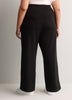 Responsible, Petite, Black High-Rise Wide-Leg Pull-On Knit Pant - Active Zone