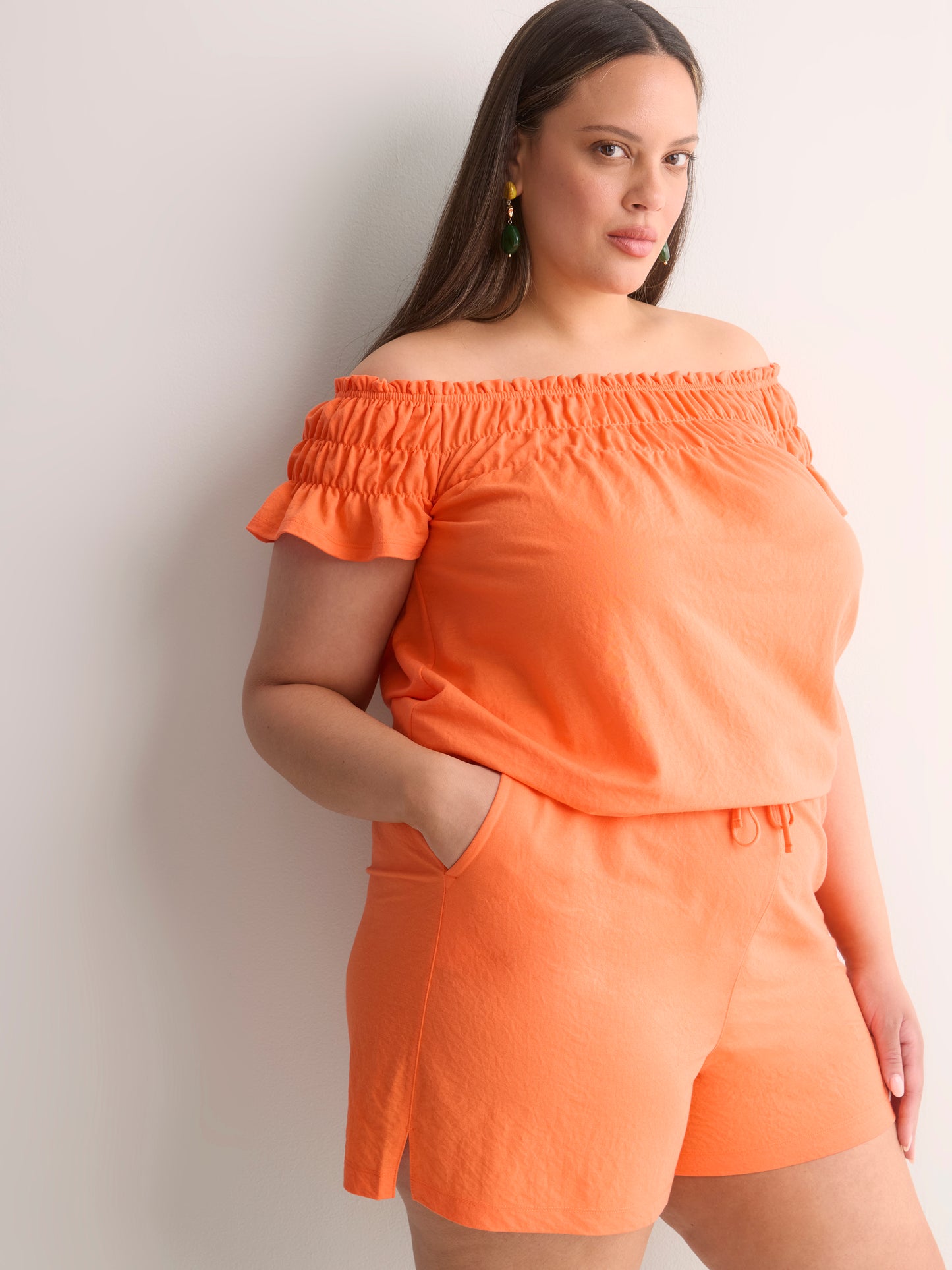 Stretch Knit Pull-On Short