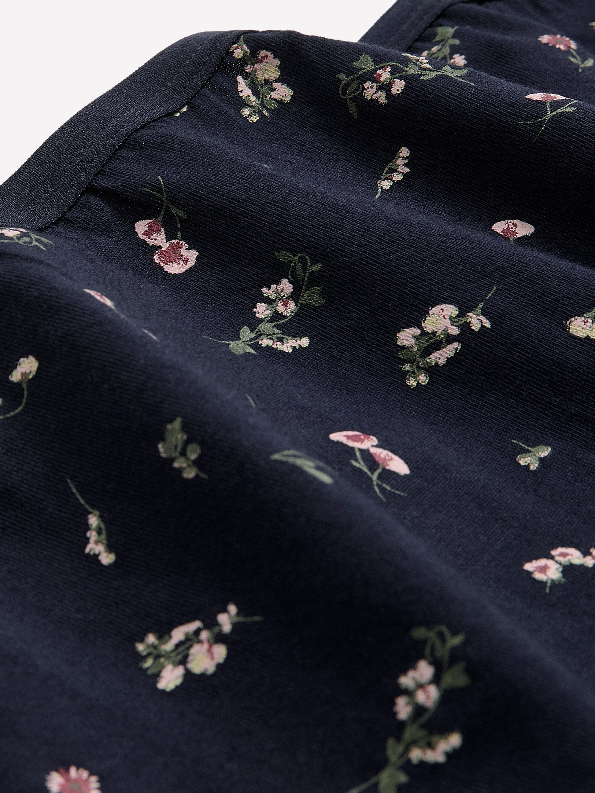 Blue High-Cut Cotton Brief with Floral Print - ti Voglio