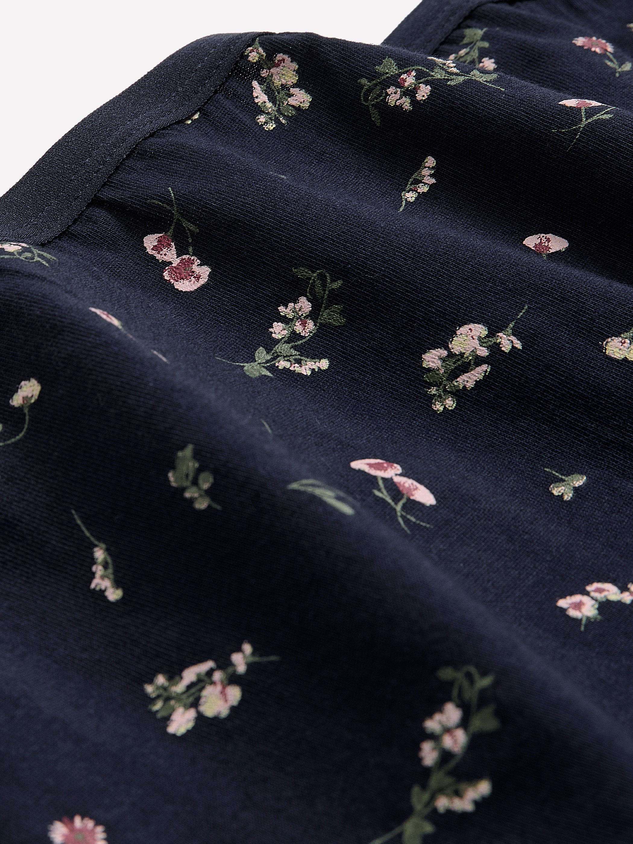 Blue High-Cut Cotton Brief with Floral Print - ti Voglio