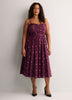 Heart-Neck Bustier Fit-and-Flare Midi Dress - Addition Elle