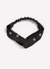 Black Crisscross Embellished Hair Headband