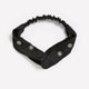 Black Crisscross Embellished Hair Headband
