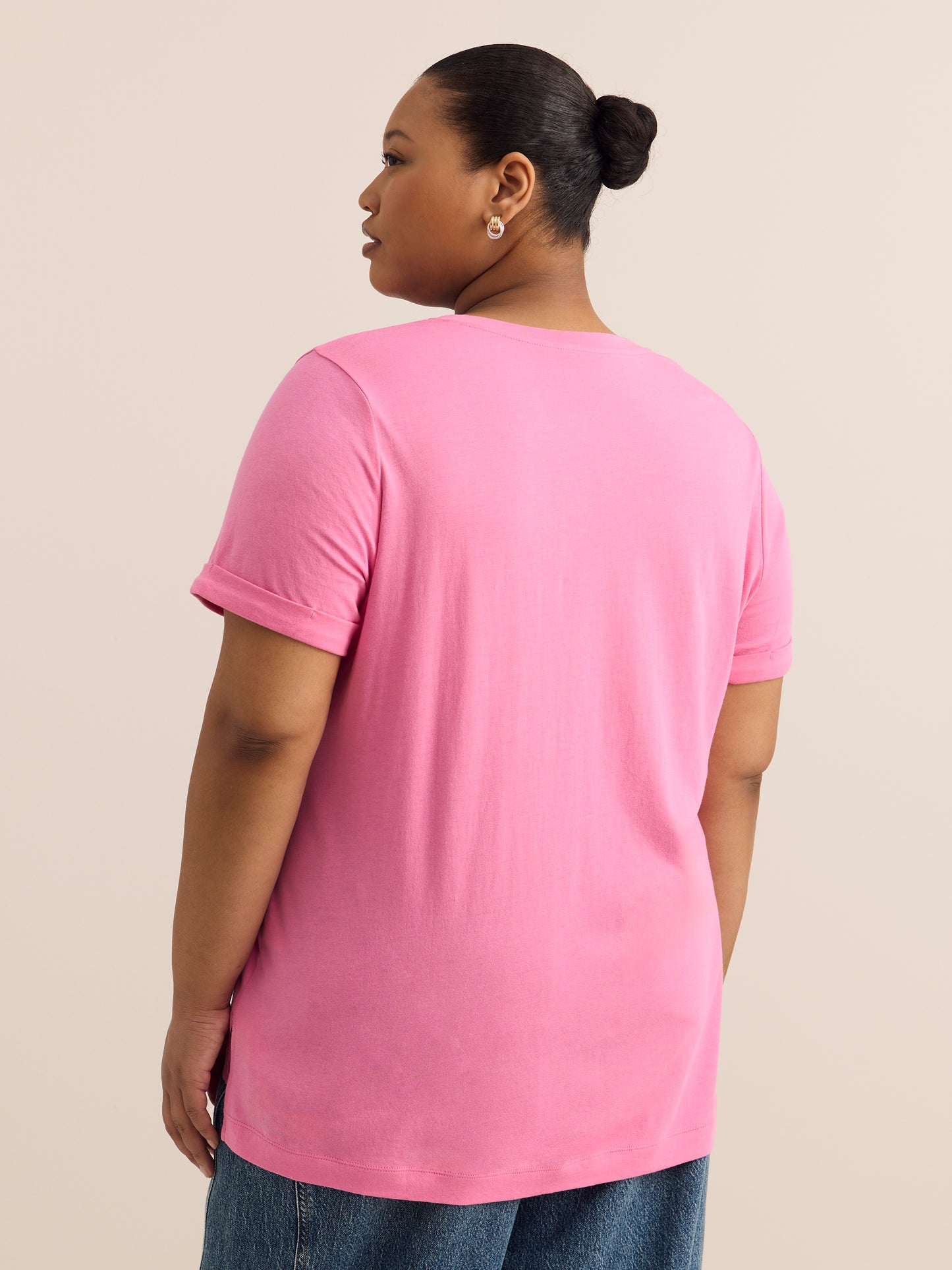 Responsible, Boyfriend-Fit Tee with Slits