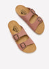 Wide-Width, Beta Double Buckle Band Sandal - Plakton