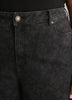 Printed Black High-Rise Barrel-Leg Jeans - d/C jeans