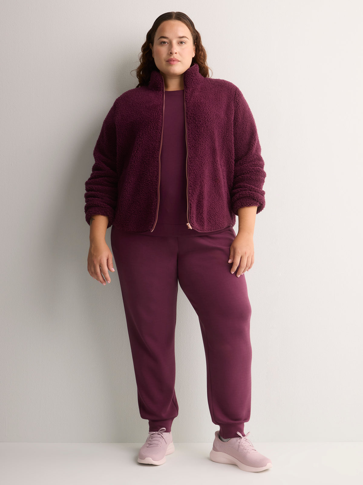 Mock-Neck Zip Sherpa Jacket - Skechers