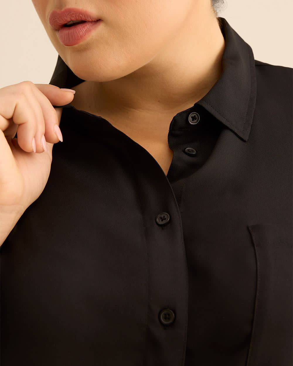 Silky Buttoned Down Tunic | Penningtons