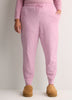Pink Mini-Star Print Cotton Knit Jogger Pant - tiVOGLIO