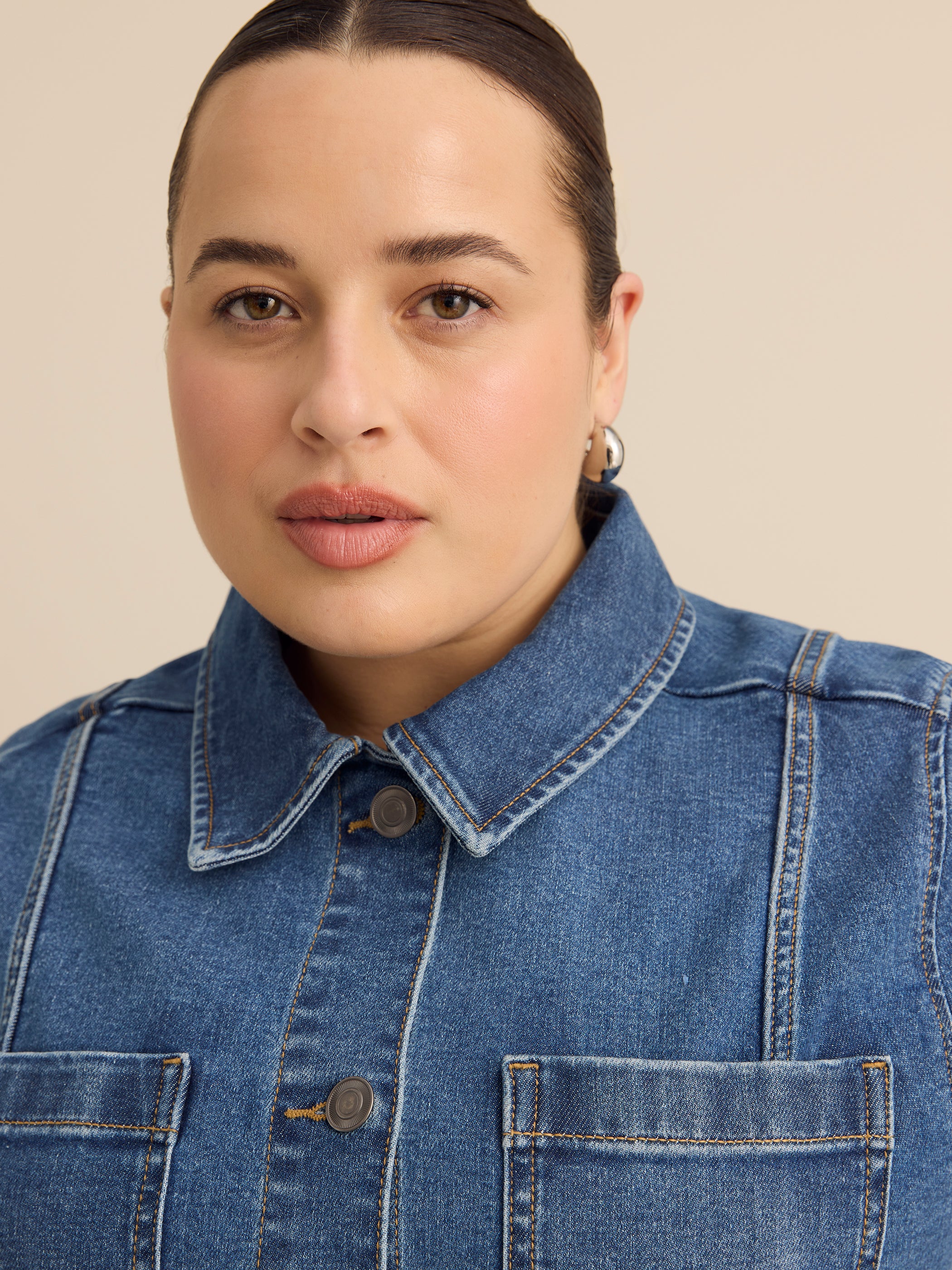 Veste safari en denim taille plus- d/C Jeans