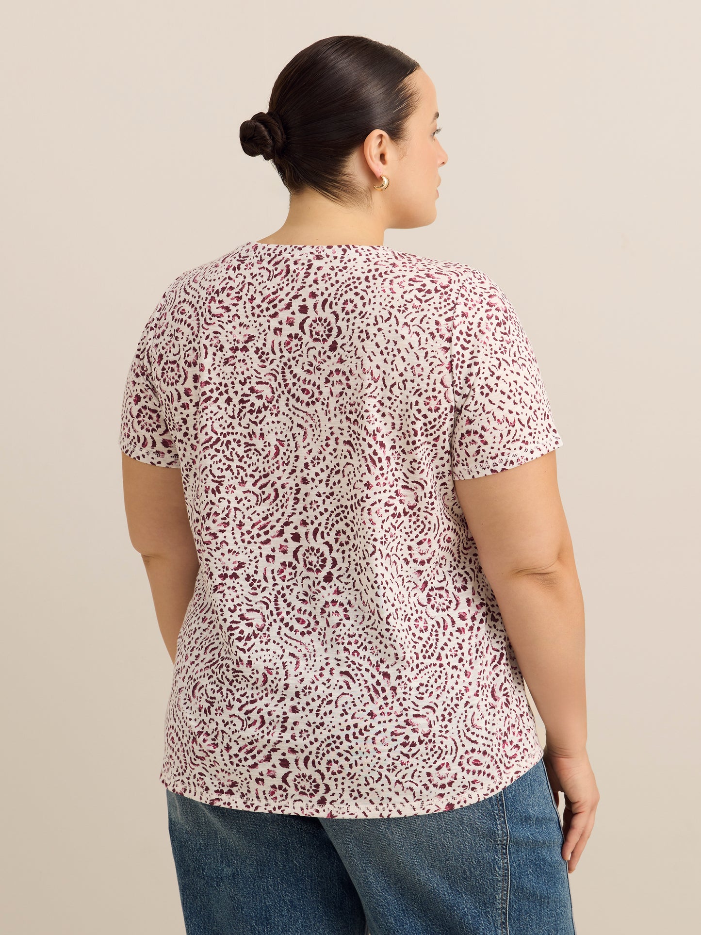 Curvy-Fit Short-Sleeve Crew-Neck Tee