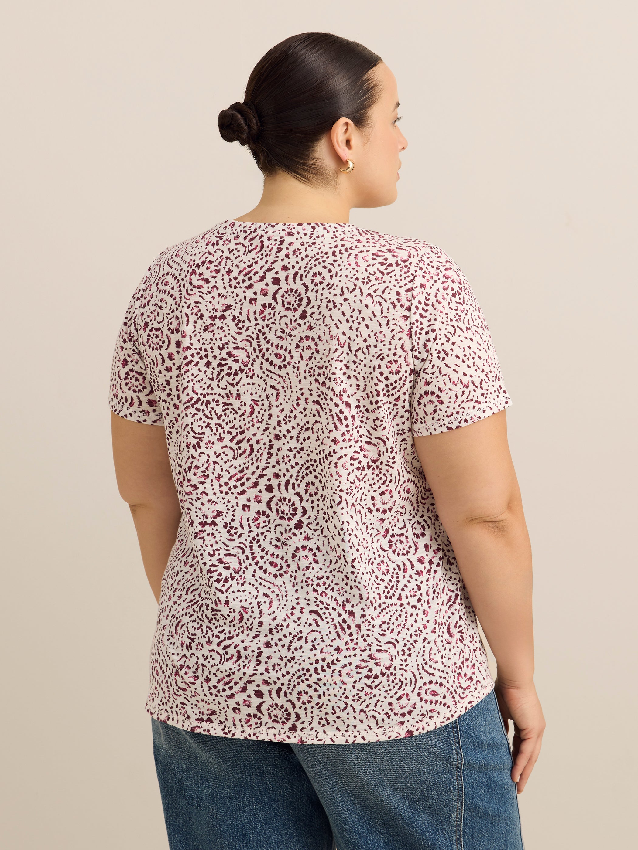 Curvy-Fit Short-Sleeve Crew-Neck Tee