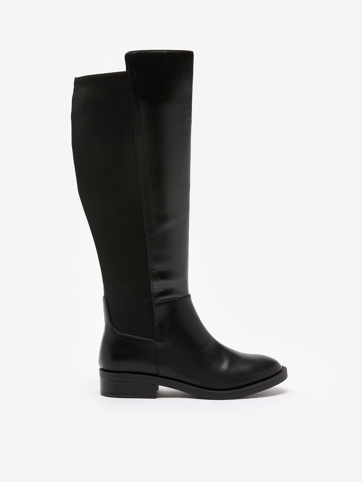 Wide Width and Calf, Black Paladium Tall Boot - Steve Madden