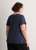 Slight Swing Top with Embroidered Yoke