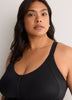 Black Wireless Medium Support Sports Bra with Front Zip Closure - Active Zone