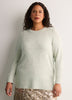 Lurex Crew-Neck Tunic Sweater