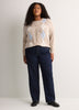 Straight-Leg Mid-Rise Classic Denim Pant - Addition Elle