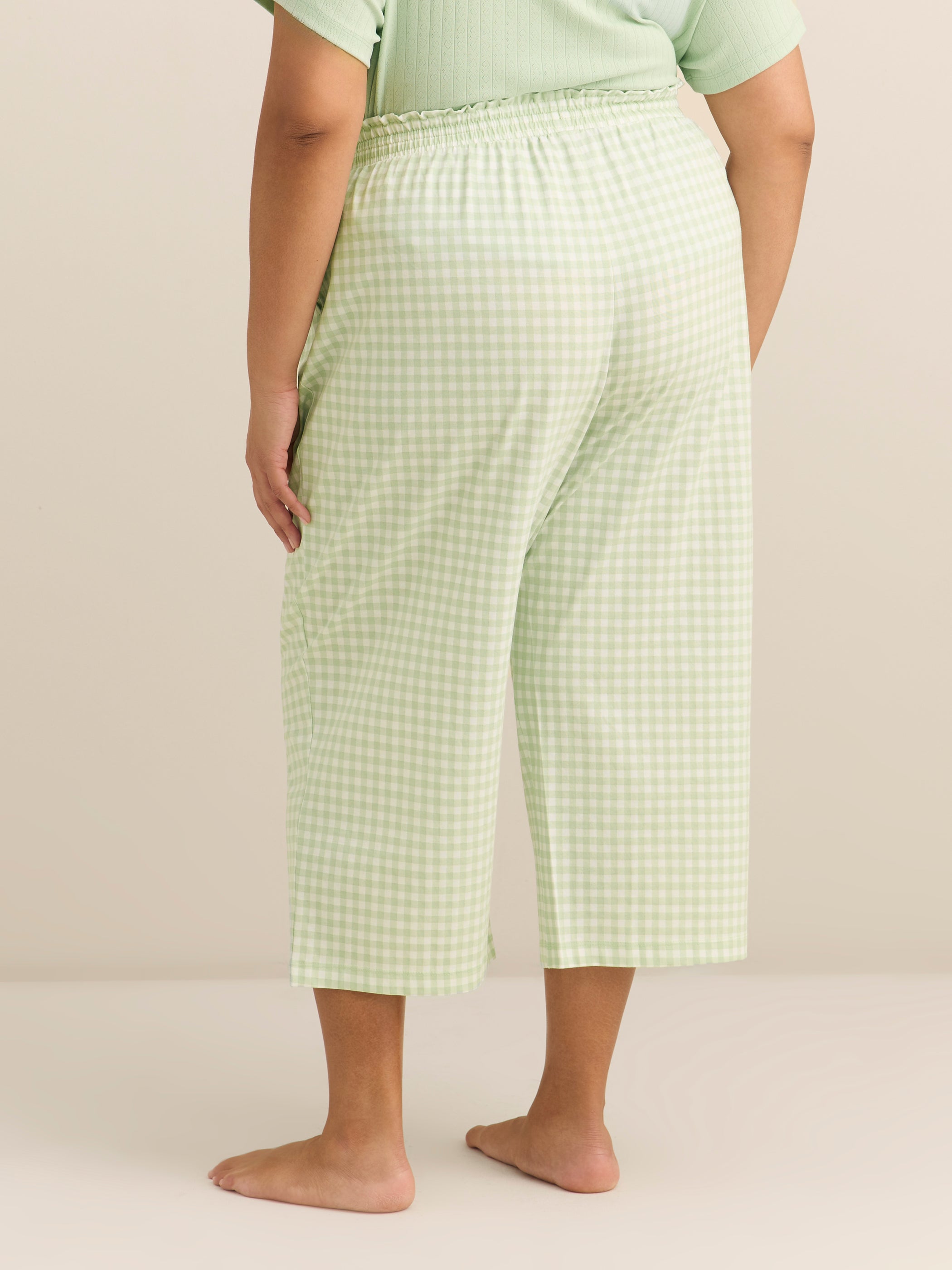 Straight-Leg Pyjama Capri Pant - ti Voglio
