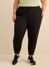 Pantalon de jogging noir, coupe petite, tissu responsable - Active Zone