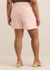 Lilac Curvy-Fit High-Rise Denim Shorts