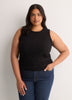 Ribbed Knit Fitted Tank Top