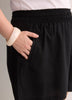 Linen Blend Pull-On Short
