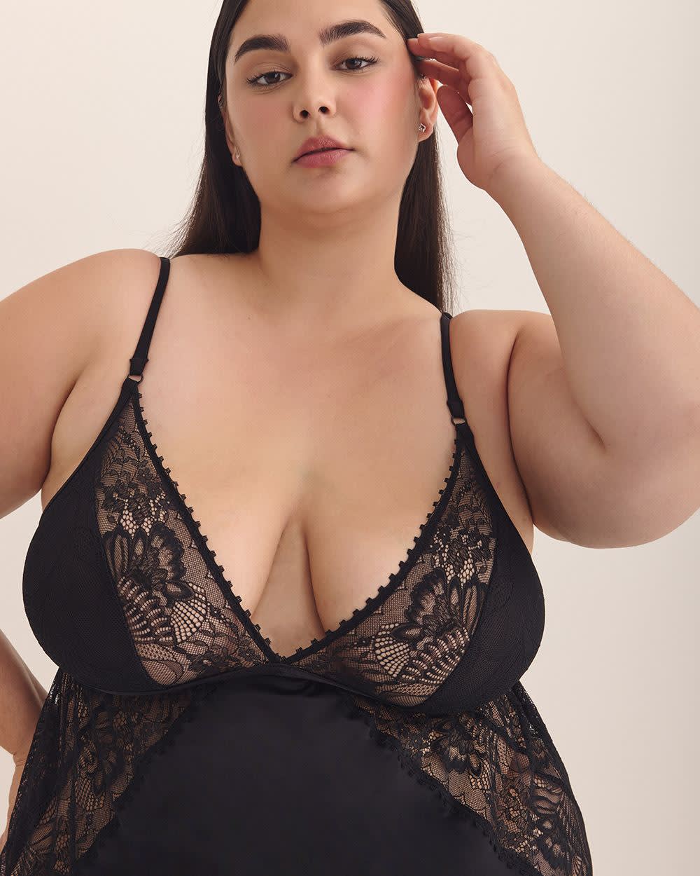 Nuisette sans manches noire sexy - ti Voglio