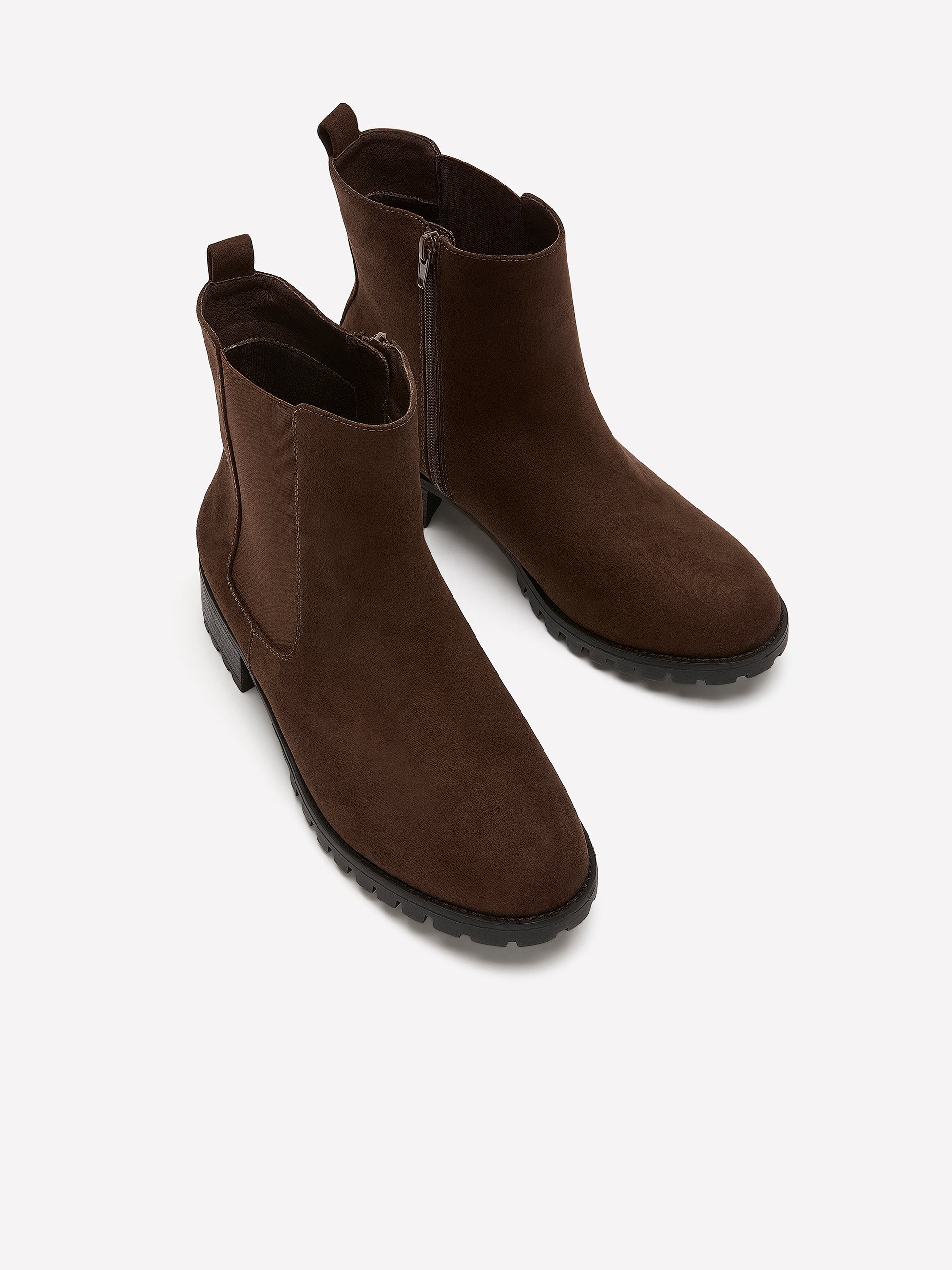 Extra Wide Width, Faux Suede Chelsea Bootie
