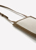 Canvas and Faux Leather Cellphone Bag
