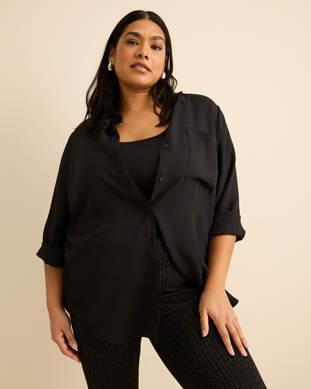 Textured Grid Pattern Crop Legging