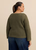 Long Bell Sleeve Sweater with Boat Neck