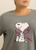 Ladies Knit PJ Top – Cotton Blend, Long Sleeve, Placement Print