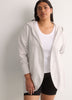 French Terry Hooded Open Cardigan - Active Zone